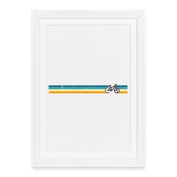 Veuillez télécharger le design - Affiche encadrée (27 × 37 cm) - blanc - Devant