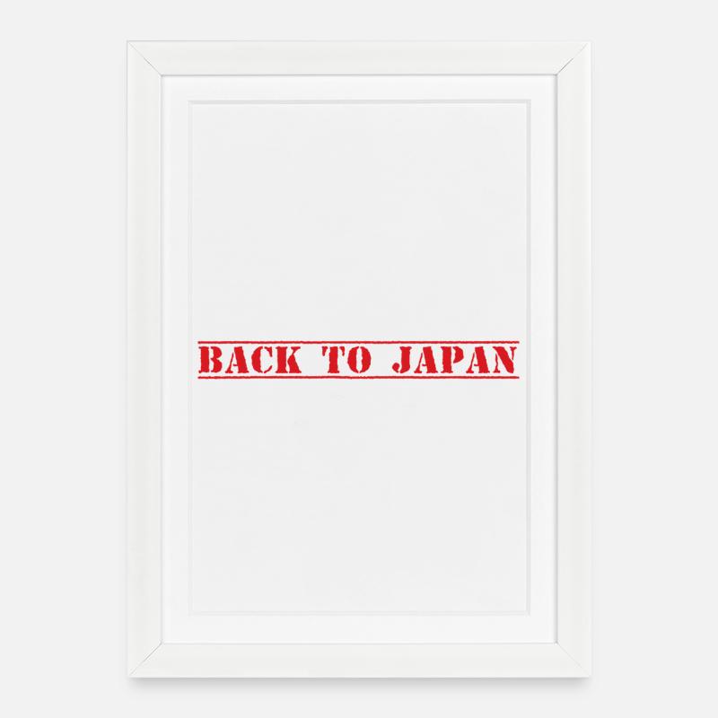 Japon - Affiche encadrée (27 × 37 cm) - blanc