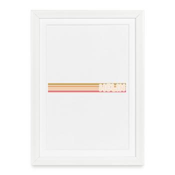 Style Heli - Framed poster (27 × 37 cm) - white - Front
