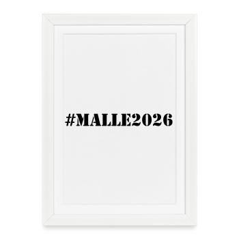 Malle 2026 - Affiche encadrée (27 × 37 cm) - blanc - Devant