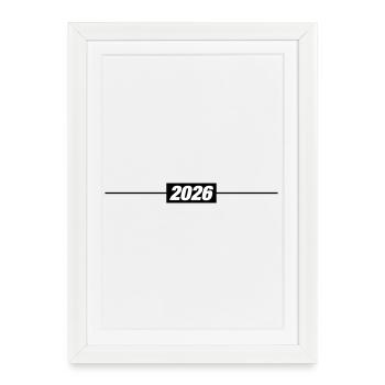 2026 year element - Framed poster (27 × 37 cm) - white - Front
