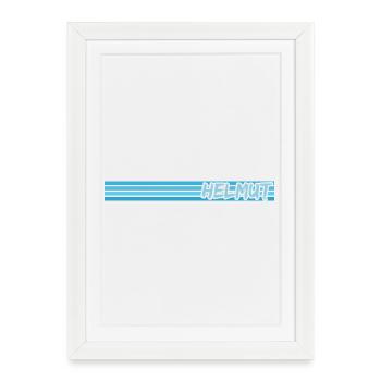 Helmut comme nom - Affiche encadrée (27 × 37 cm) - blanc - Devant