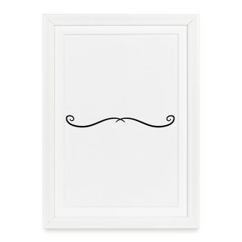 Ornament Line - Framed poster (27 × 37 cm) - white - Front