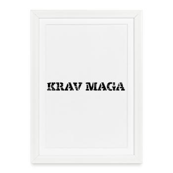 Krav Maga - Affiche encadrée (27 × 37 cm) - blanc - Devant