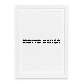MOYTO DESIGN STYLE 3 - Affiche encadrée (27 × 37 cm) - blanc - Devant