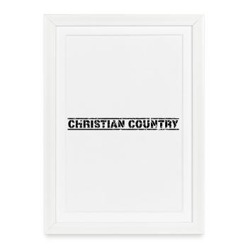 Christian Country - Framed poster (27 × 37 cm) - white - Front