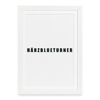 Härzblueturner Kanton Uri - Gerahmtes Poster (27 × 37 cm) - Weiß - Vorne