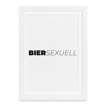 Biersexuell - Gerahmtes Poster (27 × 37 cm) - Weiß - Vorne