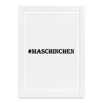 Maschinchen - Gerahmtes Poster (27 × 37 cm) - Weiß - Vorne