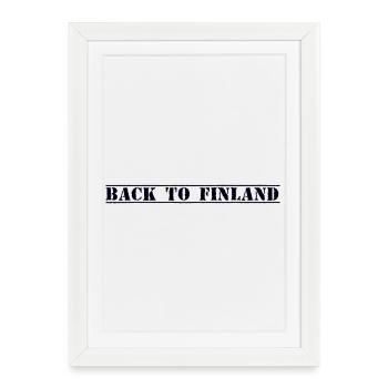 Finlande Finlande - Affiche encadrée (27 × 37 cm) - blanc - Devant