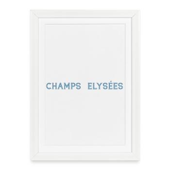 ChampsElysees - Affiche encadrée (27 × 37 cm) - blanc - Devant
