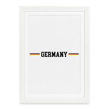 Germany Flag - Framed poster (27 × 37 cm) - white - Front