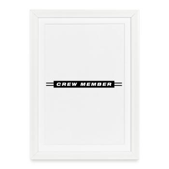 Crew Design - Framed poster (27 × 37 cm) - white - Front