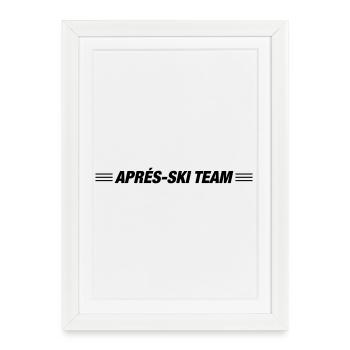 APRrès Ski Team - Framed poster (27 × 37 cm) - white - Front