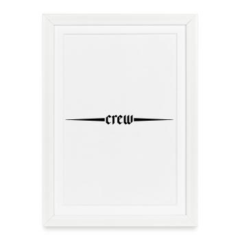 Crew Line - Framed poster (27 × 37 cm) - white - Front