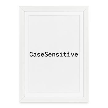 CaseSensitive Developer Humor - Framed poster (27 × 37 cm) - white - Front