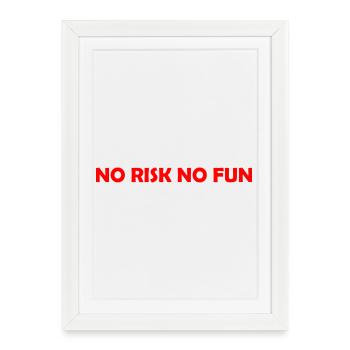 Fortune Favors the Brave - Framed poster (27 × 37 cm) - white - Front