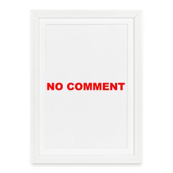 No_Comment - Framed poster (27 × 37 cm) - white - Front