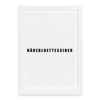 Härzbluettessiner Canton du Tessin - Affiche encadrée (27 × 37 cm) - blanc - Devant