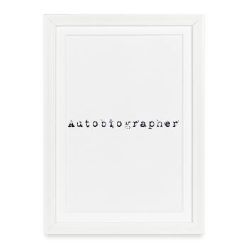 Autobiographe Autobiographe Livre - Affiche encadrée (27 × 37 cm) - blanc - Devant