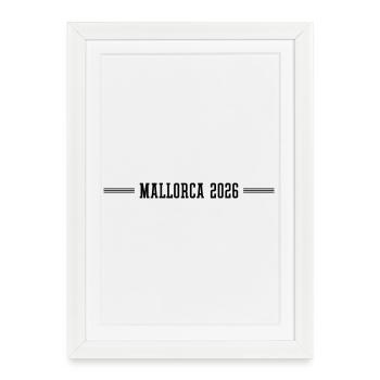 Mallorca 2026 - Framed poster (27 × 37 cm) - white - Front