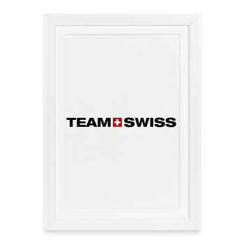 Team Switzerland - Framed poster (27 × 37 cm) - white - Front