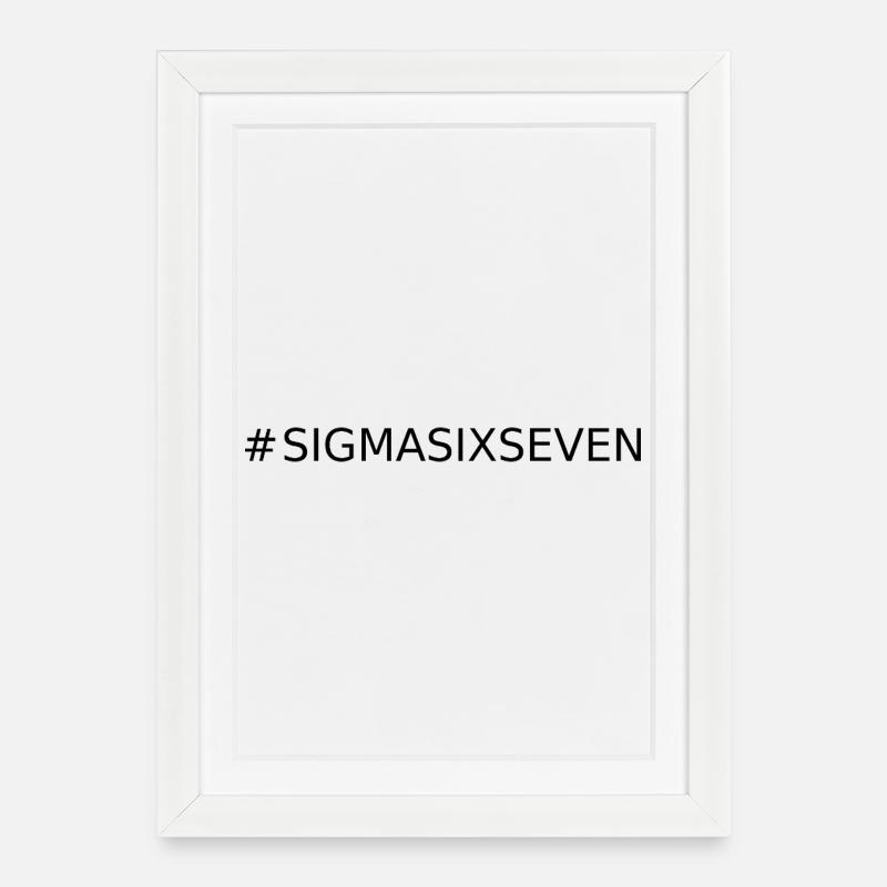 #sigmasixseven - Affiche encadrée (27 × 37 cm) - blanc