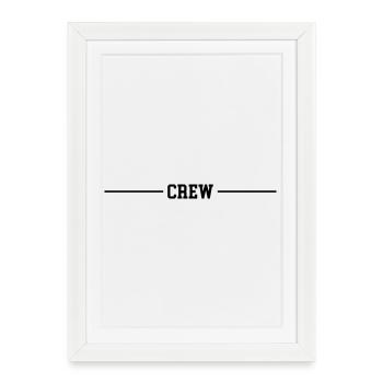 Crew Line - Framed poster (27 × 37 cm) - white - Front