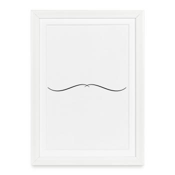 Ornament Line - Framed poster (27 × 37 cm) - white - Front