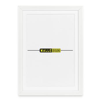 Malle 2026 - Affiche encadrée (27 × 37 cm) - blanc - Devant
