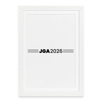 Jga 2026 Enterrement de vie de garçon - Affiche encadrée (27 × 37 cm) - blanc - Devant