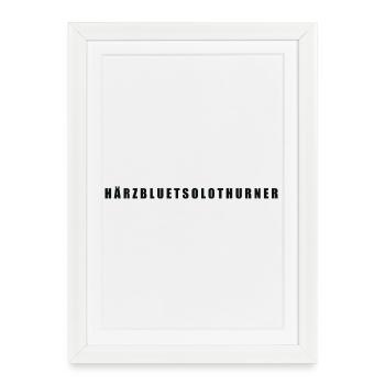 Härzbluetsolothurn Canton de Soleure - Affiche encadrée (27 × 37 cm) - blanc - Devant