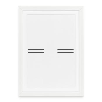 Symbol_streifen - Affiche encadrée (27 × 37 cm) - blanc - Devant