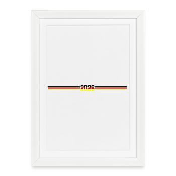 Drapeau allemand 2026 - Affiche encadrée (27 × 37 cm) - blanc - Devant