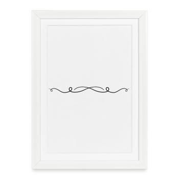 Ornament Line - Framed poster (27 × 37 cm) - white - Front