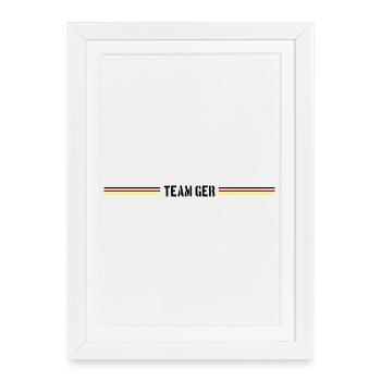 Team Germany Germany Flag - Framed poster (27 × 37 cm) - white - Front