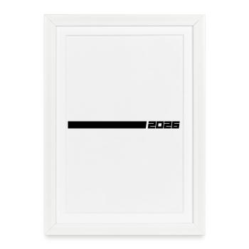 2026 Line - Framed poster (27 × 37 cm) - white - Front