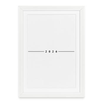 2026 Line - Framed poster (27 × 37 cm) - white - Front