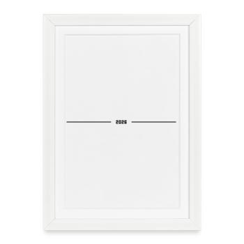 2026 year line - Framed poster (27 × 37 cm) - white - Front