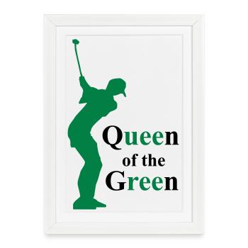 golf - Affiche encadrée (27 × 37 cm) - blanc - Devant