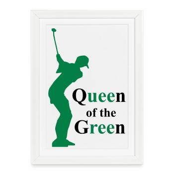 golf - Framed poster (27 × 37 cm) - white - Front
