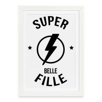belle-fille / beau-fils / beau fils / belle fille - Affiche encadrée (27 × 37 cm) - blanc - Devant