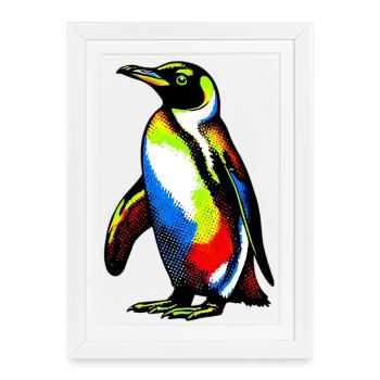 Pingouin - Affiche encadrée (27 × 37 cm) - blanc - Devant