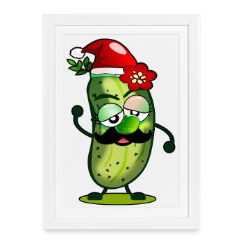 PICKLES CHRISTMAS SANTA - Framed poster (27 × 37 cm) - white - Front