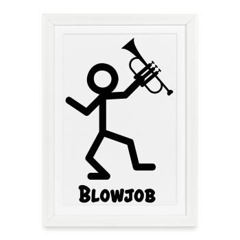 Instrument Tromp - Affiche encadrée (27 × 37 cm) - blanc - Devant