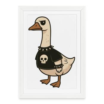 Chocolotl sweet axolotl in pun with hot - Framed poster (27 × 37 cm) - white - Front