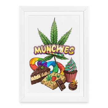 Fringales - Affiche encadrée (27 × 37 cm) - blanc - Devant