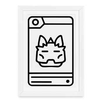 Collector's Card - Framed poster (27 × 37 cm) - white - Front