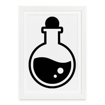 Magic Potion Bottle Magic - Framed poster (27 × 37 cm) - white - Front