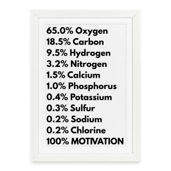 Human body - Framed poster (27 × 37 cm) - white - Front